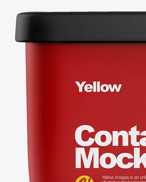Matte Container Mockup PSD #2