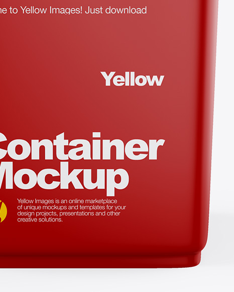 Matte Container Mockup PSD #1