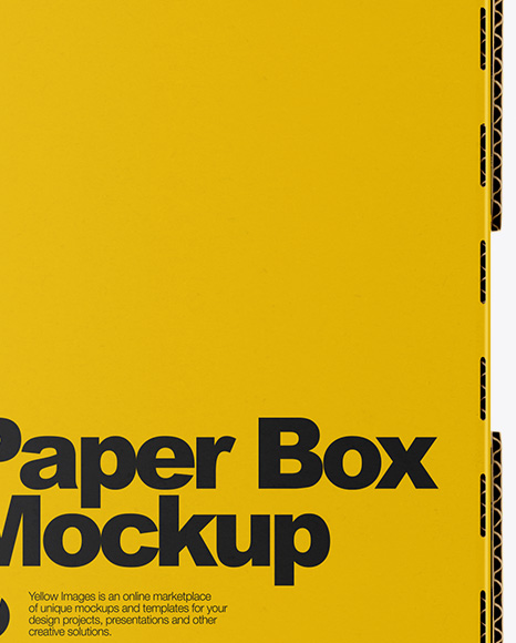 Glossy Paper Box Mockup PSD #3