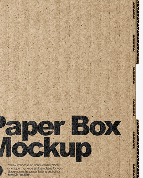 Kraft Paper Box Mockup PSD #3