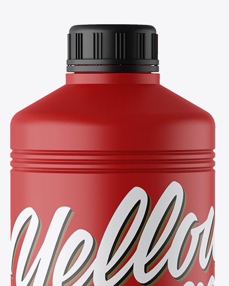 Matte Plastic Bottle Mockup PSD #2