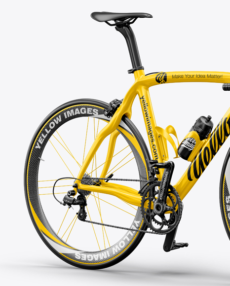 Download Road Bicycle Mockup Halfside View In Vehicle Mockups On Yellow Images Object Mockups Yellowimages Mockups