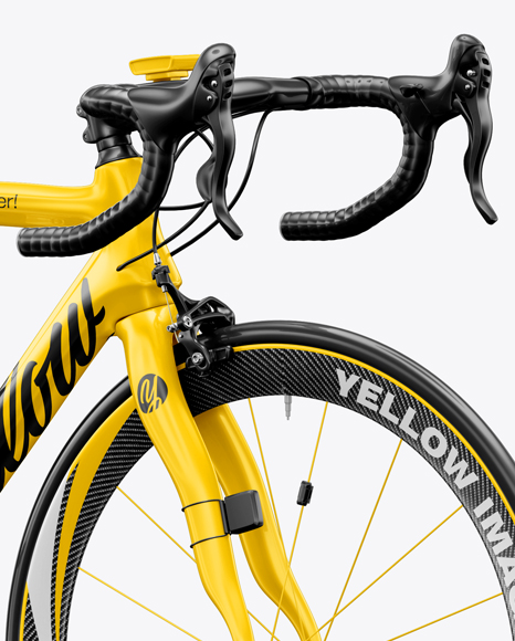 Download Road Bicycle Mockup Halfside View In Vehicle Mockups On Yellow Images Object Mockups Yellowimages Mockups