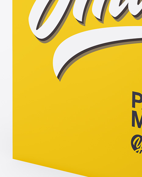 Matte Shopping Bag   Half Side View PSD #2