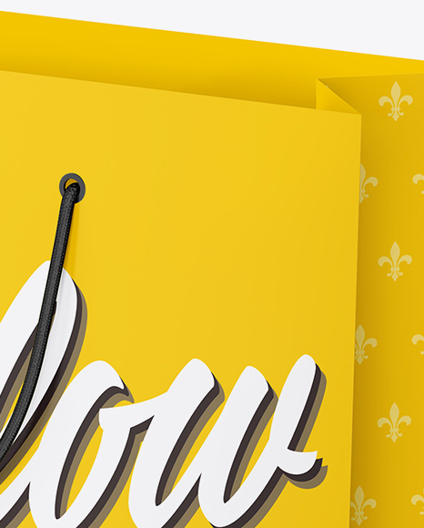 Matte Shopping Bag   Half Side View PSD #1