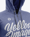 Download Men S Heather Full Zip Hoodie Mockup Half Side View In Apparel Mockups On Yellow Images Object Mockups