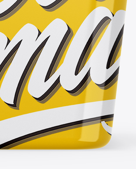 Glossy Plastic Container Mockup PSD #1