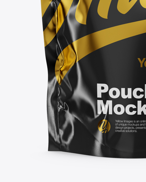 Glossy Pouch Mockup PSD #1