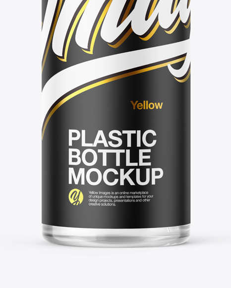 Clear Cosmetic Bottle with Pump Mockup PSD #1