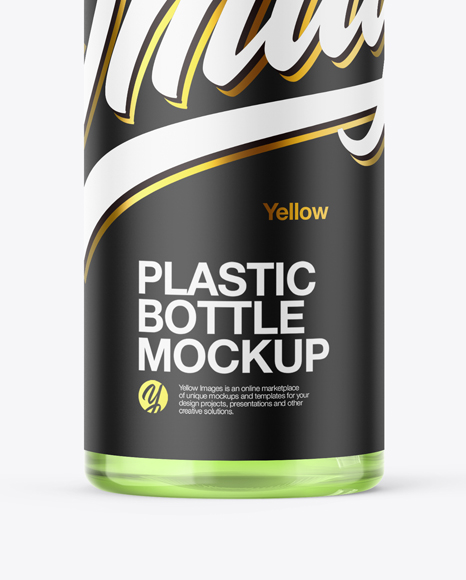 Clear Cosmetic Bottle with Pump Mockup PSD #1