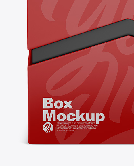 Matte Box Mockup PSD #2