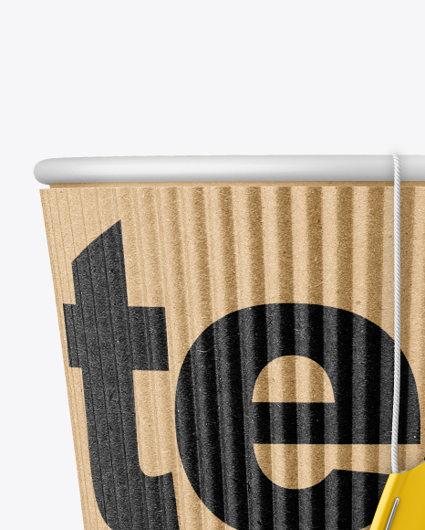 Kraft Tea Cup w/ Sleeve Mockup