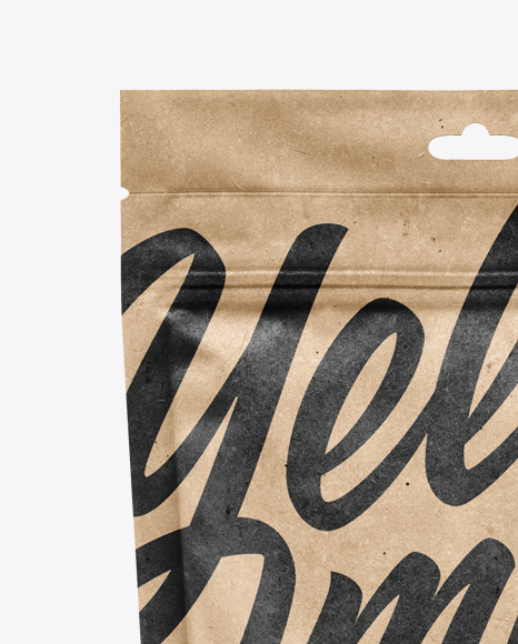 Kraft Pouch Mockup PSD #2