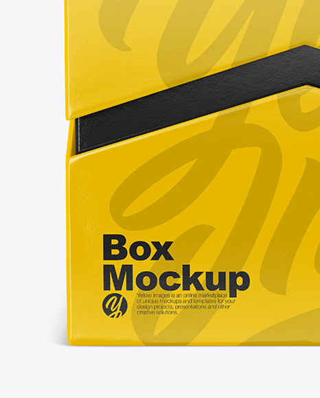 Textured Box Mockup PSD #2