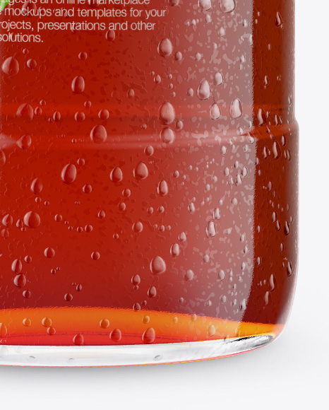 Bottle with Condensation in Shrink Sleeve PSD #7