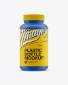 Download Plastic Bottle Mockup - Front View in Bottle Mockups on Yellow Images Object Mockups