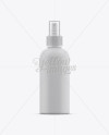 100ml Matte Plastic Sprayer Bottle Mockup on Yellow Images Object Mockups