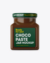 Download Glass Chocolate Spread Jar Mockup in Jar Mockups on Yellow Images Object Mockups