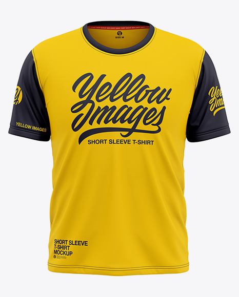 Download Men S Short Sleeve T Shirt Mockup Front View In Apparel Mockups On Yellow Images Object Mockups Yellowimages Mockups