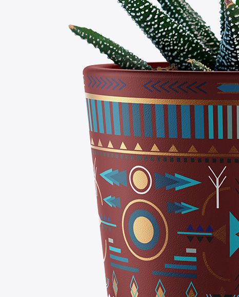 Ceramic Plant Pot Mockup PSD #6