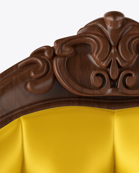 Vintage Armchair with Pillow Mockup PSD #7