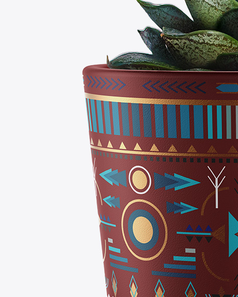 Ceramic Plant Pot Mockup PSD #6