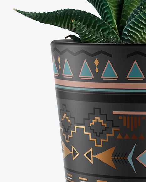 Matte Plant Pot Mockup - Free Download Images High Quality PNG, JPG