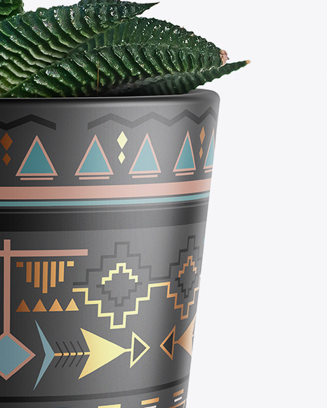 Matte Plant Pot Mockup PSD #7