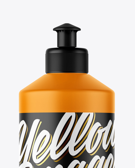 Matte Plastic Bottle Mockup