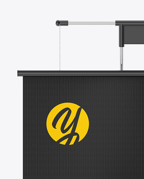 Textured Banner Mockup PSD #2