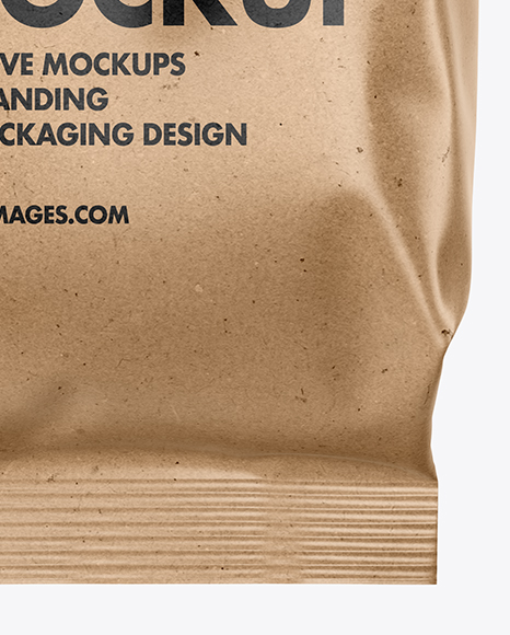 Download Kraft Coffee Bag Mockup In Bag Sack Mockups On Yellow Images Object Mockups