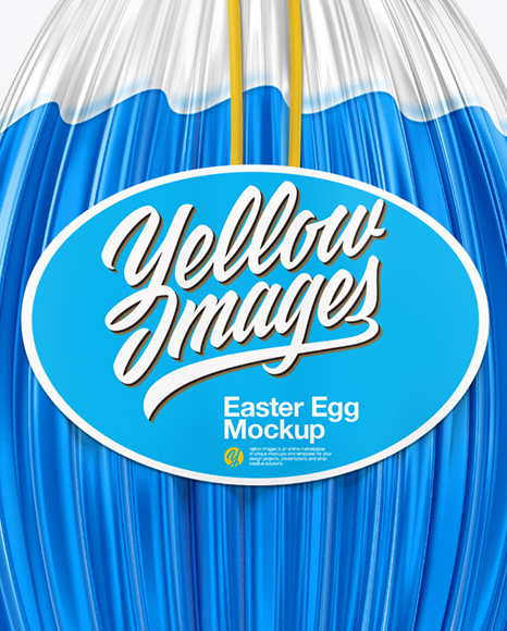 Easter Egg Mockup In Packaging Mockups On Yellow Images Object Mockups