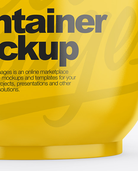 Glossy Container Mockup PSD #1