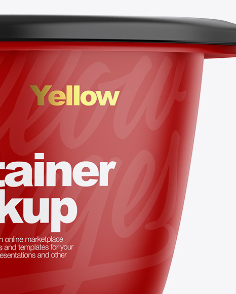 Matte Container Mockup PSD #2