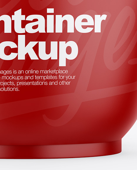 Matte Container Mockup PSD #1