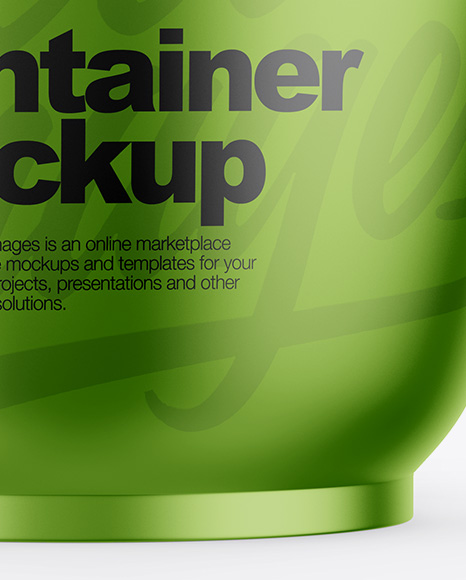 Metallic Container Mockup PSD #1