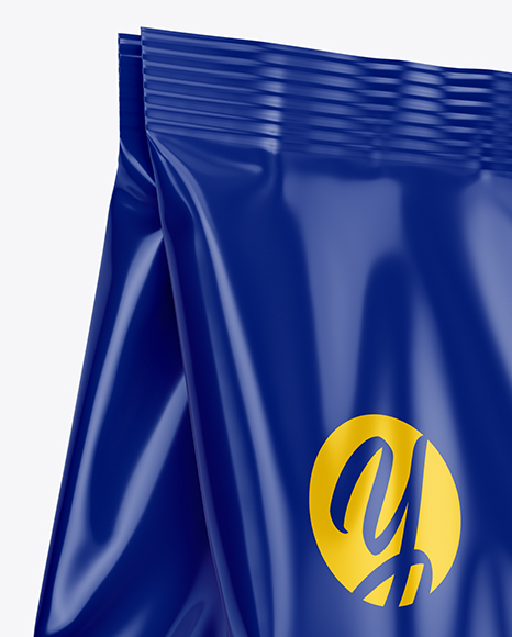 Glossy Coffee Bag Mockup PSD #6