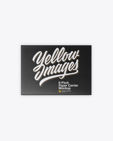 6 Pack Paper Carrier Mockup PSD #1