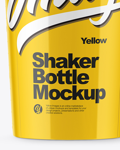 Glossy Shaker Bottle Mockup PSD #1