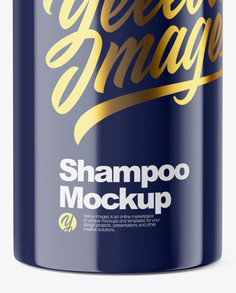 Glossy Shampoo Bottle Mockup PSD #1