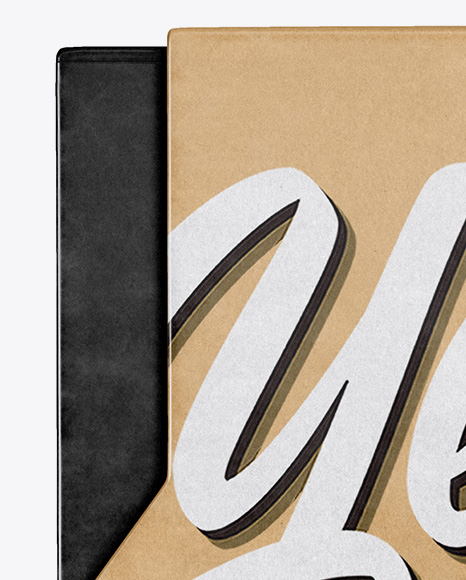 Kraft Box Mockup PSD #2
