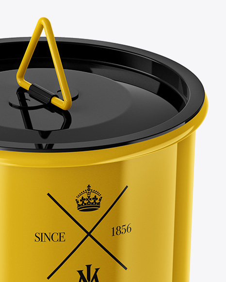 Glossy Metal Cup Mockup PSD #2