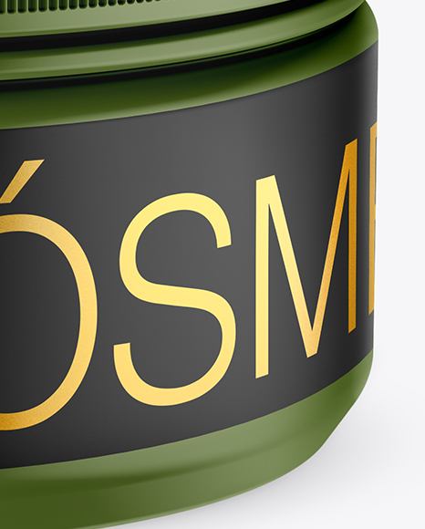 Matte Cosmetic Jar Mockup PSD #4