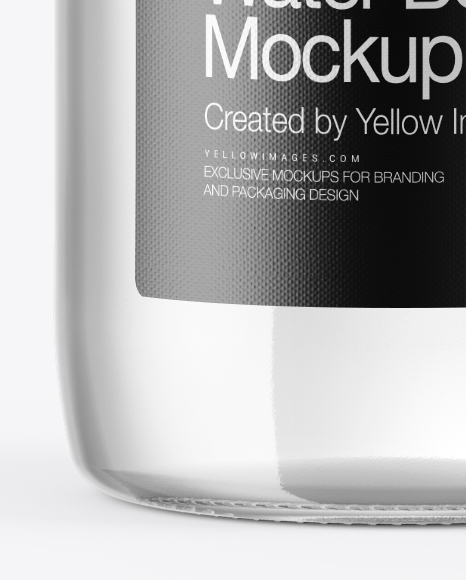 Download Clear Glass Tonic Bottle Psd Mockup Yellowimages