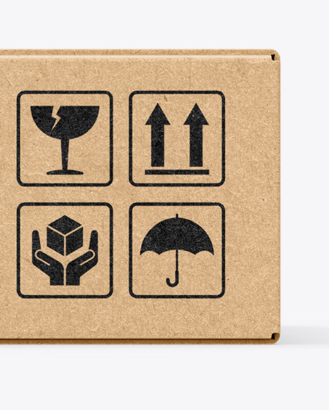 Kraft Box Mockup PSD #1