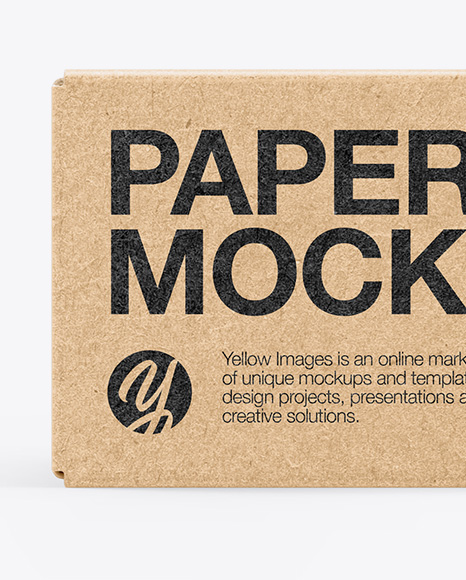 Kraft Box Mockup PSD #2