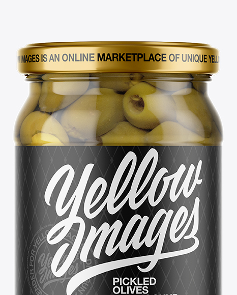 Olives Jar Mockup PSD #6