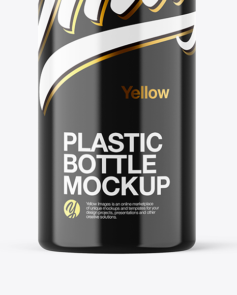 Glossy Plastic Bottle Mockup PSD #1