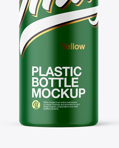 Matte Plastic Bottle Mockup