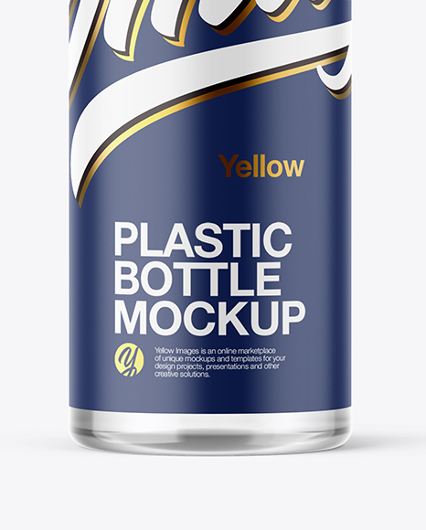 Clear Plastic Bottle Mockup PSD #1